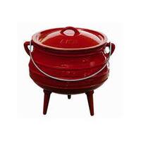 3 LEG POTJIE ENAMEL RED COATED POT NO 3***Products/brands may vary from the picture displayed****