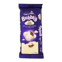 Cadbury Dairy Milk Bubbly Mint x1  Top Deck x1 Milk choc x1 