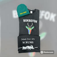 BOKBEFOK BLACK  S,M,L,,XL,XXL LIMITED STOCK (Beanie not included)