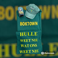 BOKTOWN GREEN   S,M,L,,XL,XXL LIMITED STOCK (Beanie and Hats not included)